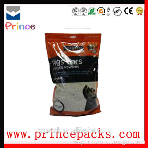 small moq printing plastic zipper Pet Food Package Bag/ziplock plastic Pet Food Bag